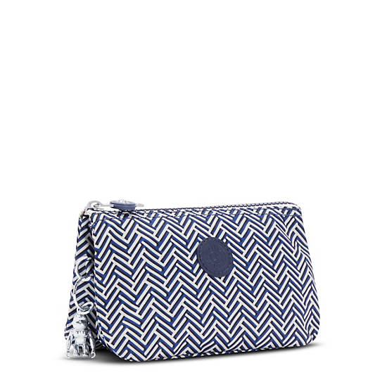 Sacs Kipling Creativity Large Printed Pouch Bleu Blanche | FR 1122ZU